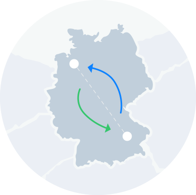 zahlen Sie nur für Ihre Strecke