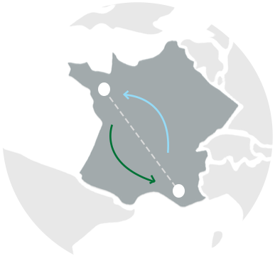 TRANSPORT DE FRET map
